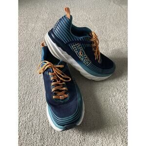 Hoka One One Men's Size 10.5 EE Wide Bondi 6 1019269 Blue Running Shoes Sneakers